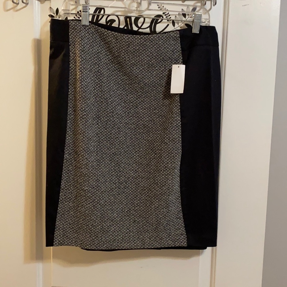 Metaphor Jacquard Pencil Skirt Black Size 14 NWT